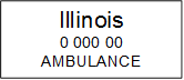 Illinois
0 000 00
AMBULANCE
